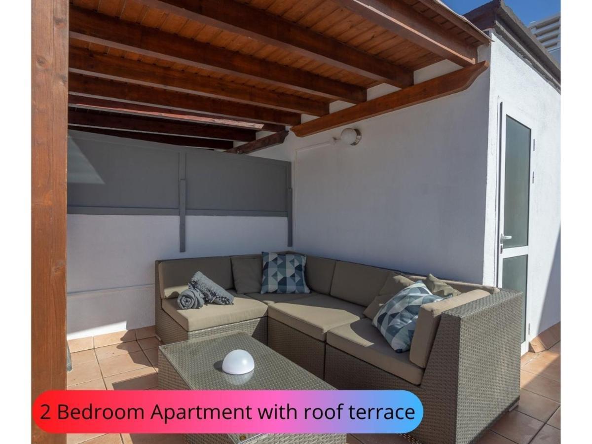 Desirable Rooftop Terrace , 2 Bedroom Apartment With Wifi In Costa Adeje 칼라오살바헤 외부 사진