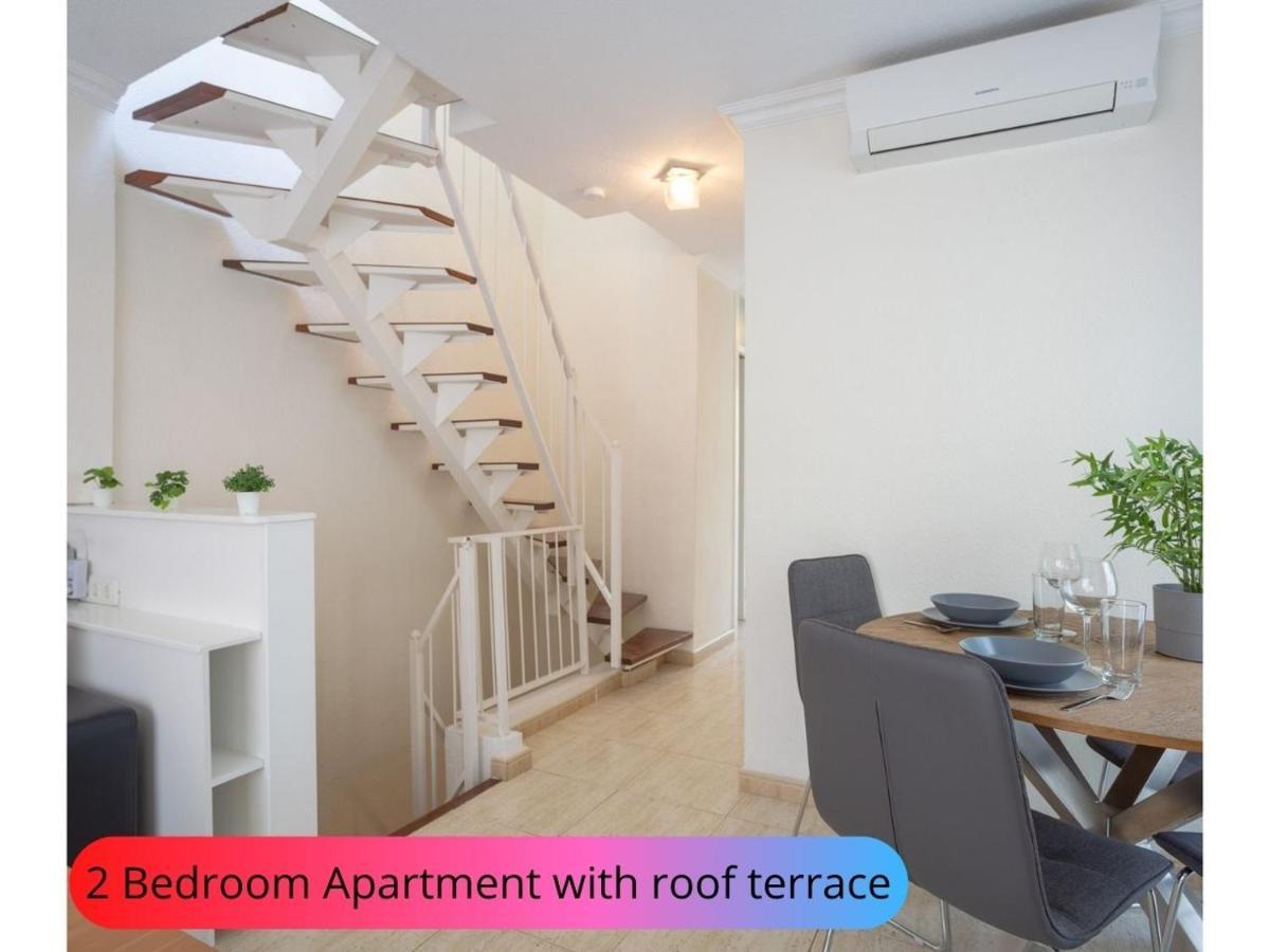 Desirable Rooftop Terrace , 2 Bedroom Apartment With Wifi In Costa Adeje 칼라오살바헤 외부 사진
