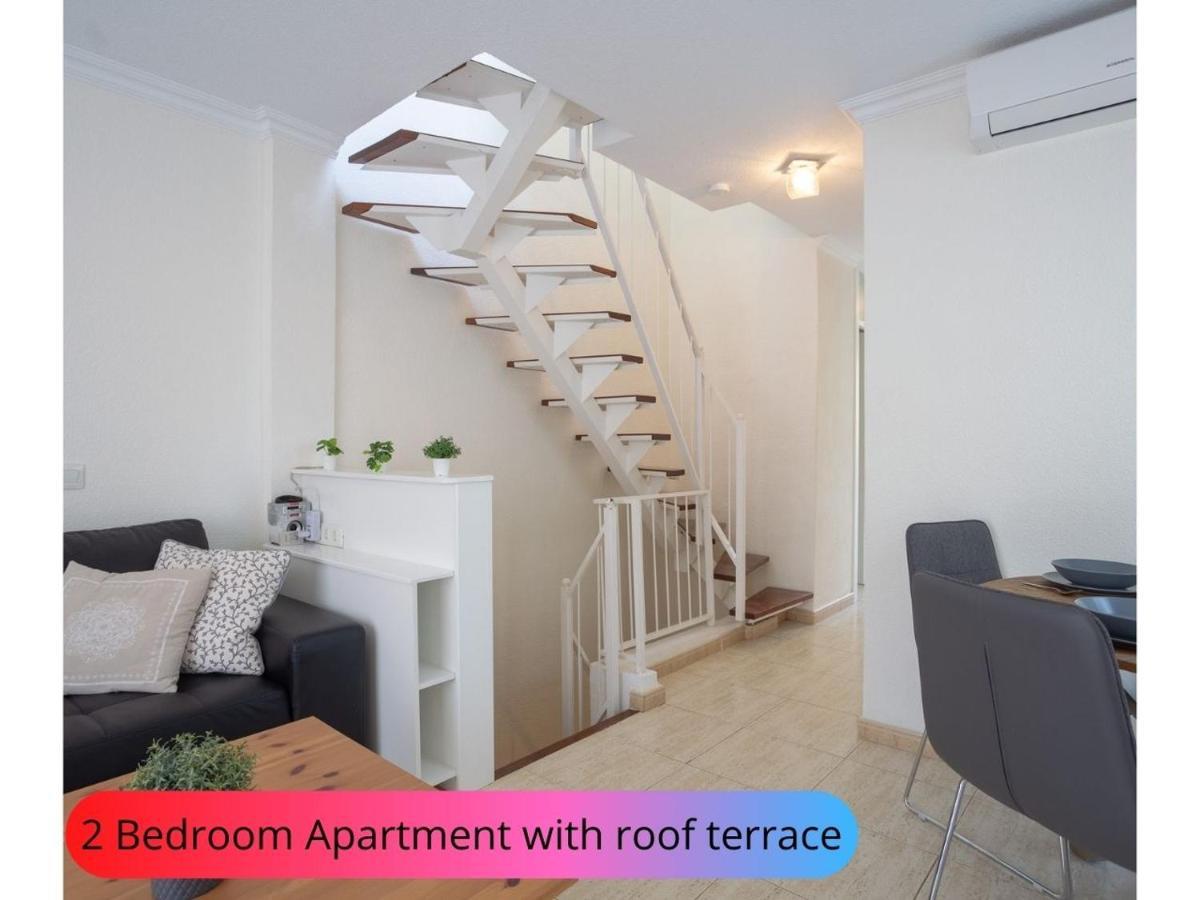 Desirable Rooftop Terrace , 2 Bedroom Apartment With Wifi In Costa Adeje 칼라오살바헤 외부 사진