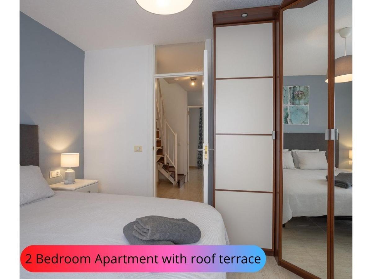 Desirable Rooftop Terrace , 2 Bedroom Apartment With Wifi In Costa Adeje 칼라오살바헤 외부 사진