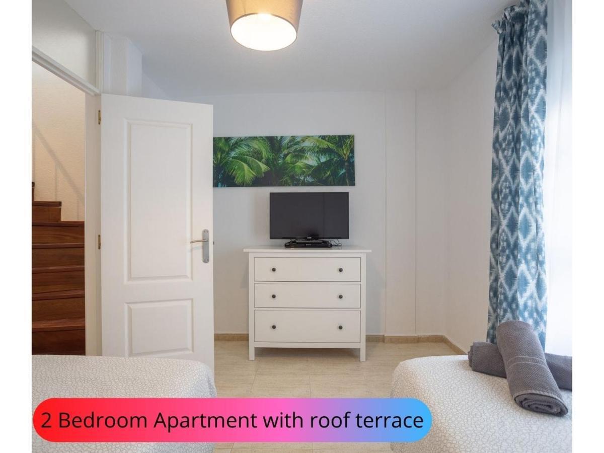 Desirable Rooftop Terrace , 2 Bedroom Apartment With Wifi In Costa Adeje 칼라오살바헤 외부 사진