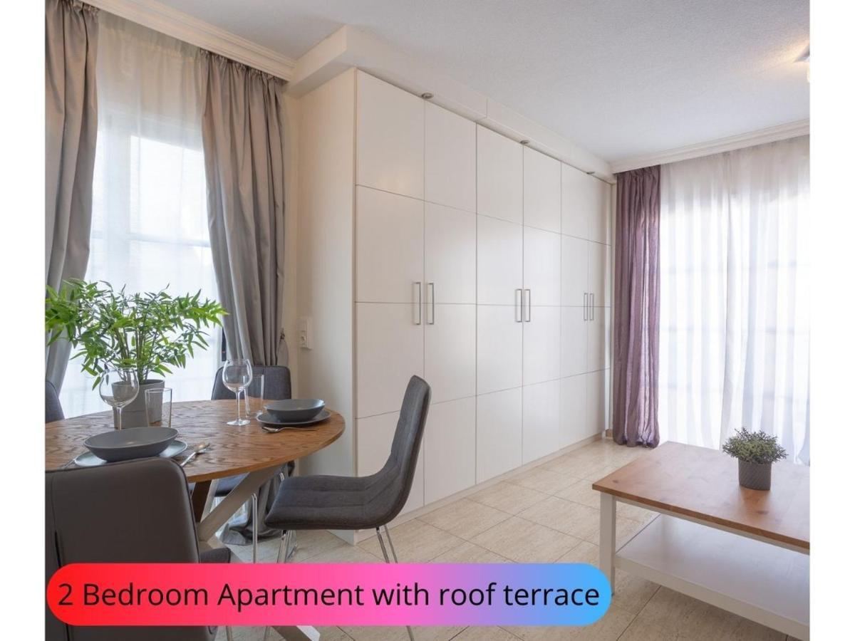Desirable Rooftop Terrace , 2 Bedroom Apartment With Wifi In Costa Adeje 칼라오살바헤 외부 사진