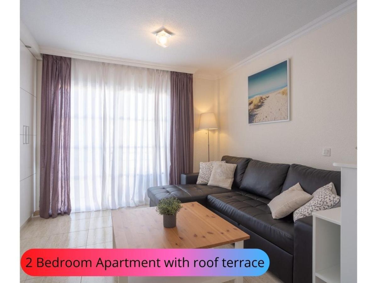 Desirable Rooftop Terrace , 2 Bedroom Apartment With Wifi In Costa Adeje 칼라오살바헤 외부 사진